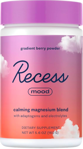 Awaken for Wellness Recess Mood Berry Powder - Relaxing Magnesium Blend with Adaptogens and Electrolytes for Wellness