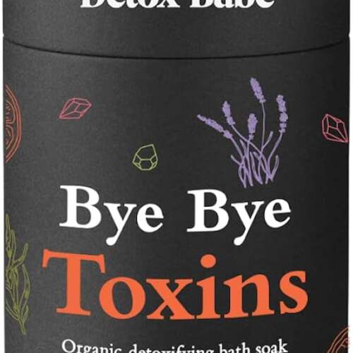 Detox Babe Bye Bye Toxins Bath Soak | Natural Epsom Salt, Himalayan Salt, Matcha Green Tea, Coconut & Lavender Oils for Stress Relief and Skin Detox