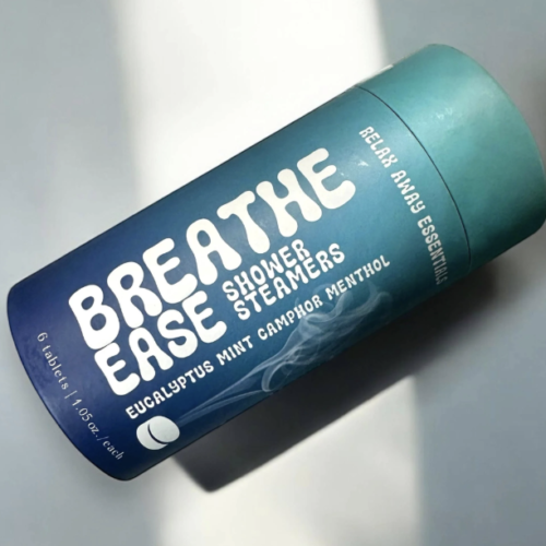 Relax Away Essentials Breathease Shower Steamer 6 Pack | Eucalyptus, Mint, Camphor & Menthol Crystals for Invigorating Aromatherapy