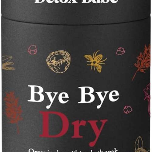 Detox Babe Bye Bye Dry Soak | Anti-Aging Exfoliating Bath Salt Soak with Coconut Milk, Raw Honey, Rose Oil & Epsom Salt